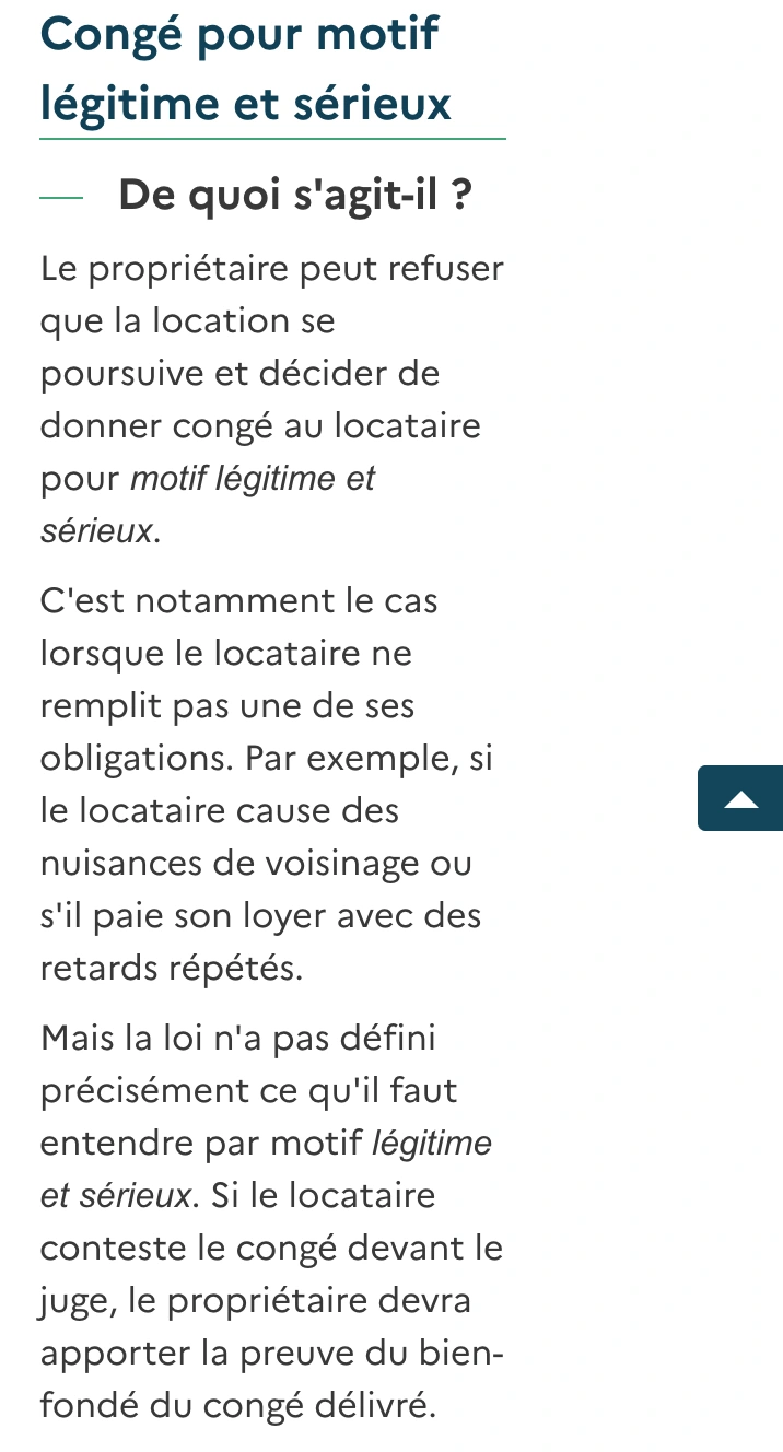 Lettre de congé locataire modèle à télécharger
